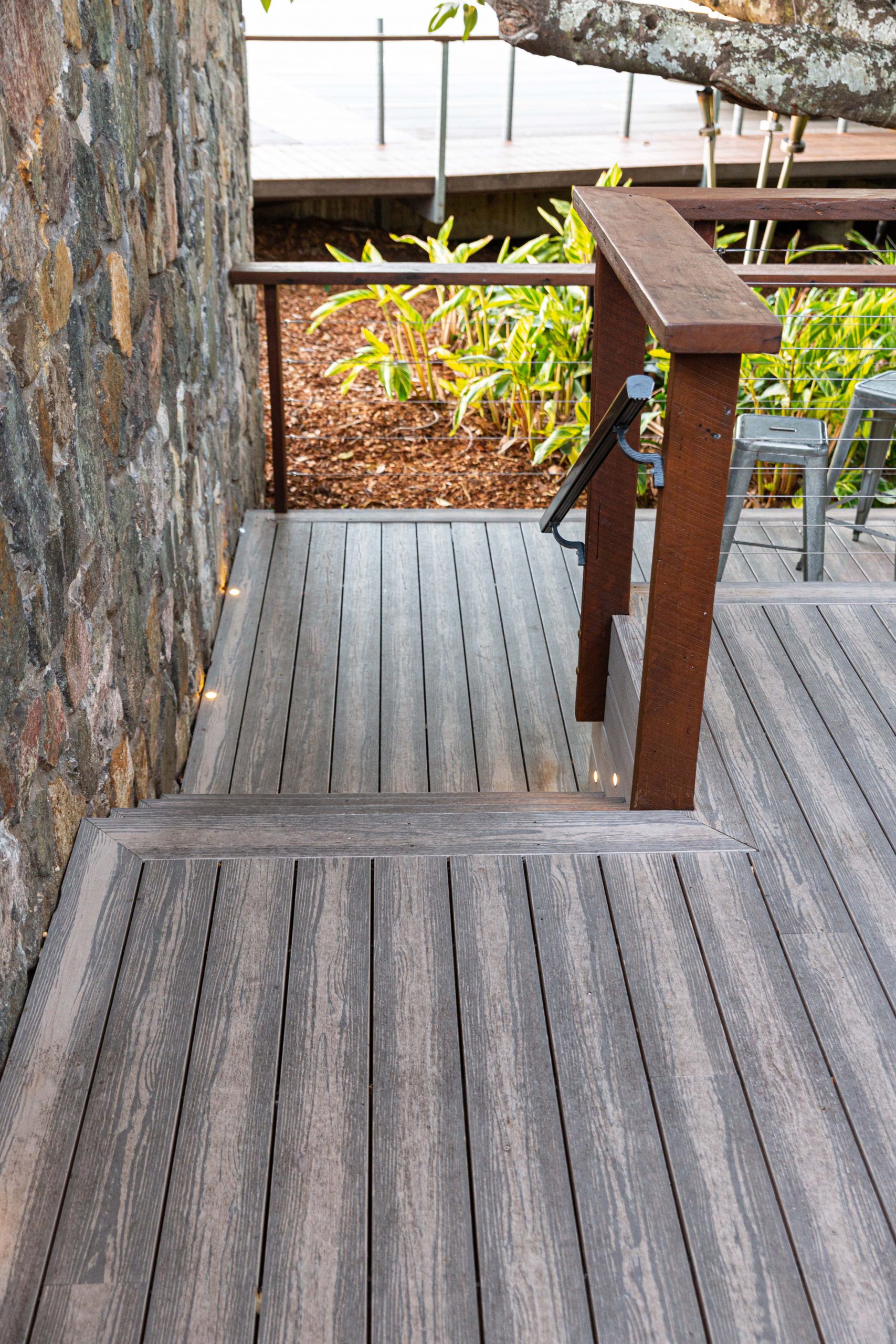 Stairs made from Brite Composite Decking boards