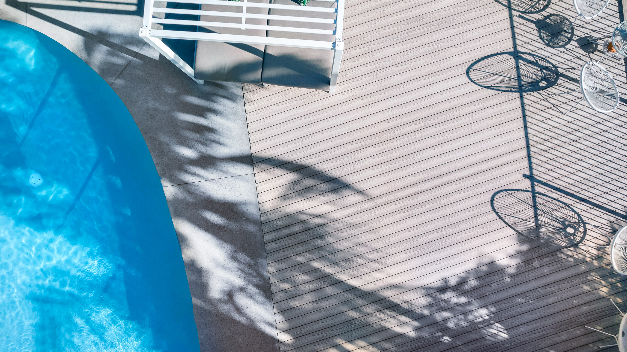 Titanium composite decking offers a high anti slip rating 