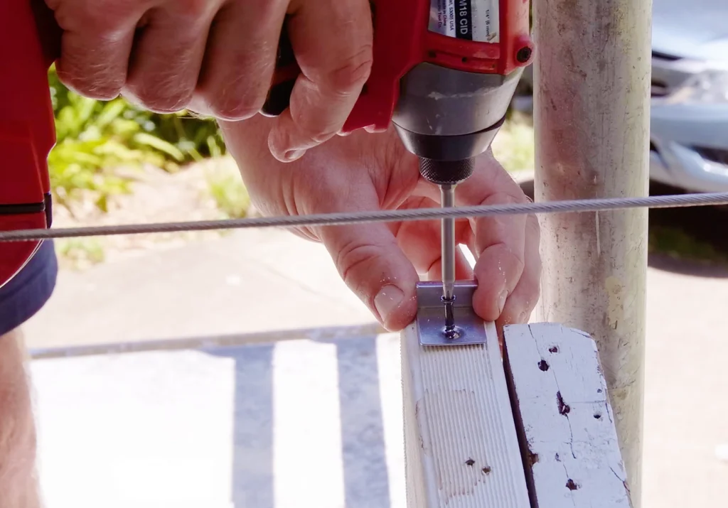 composite decking installation - starting off