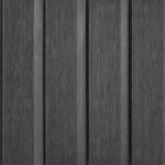 Shadow grey composite cladding in deep charcoal tones with subtle woodgrain detail.