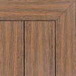Spotted gum composite decking board in warm brown shades with natural timber grain pattern