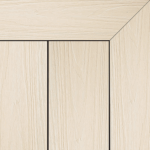 Beach Sand Frame square Composite decking board in Beach Sand finish, light sandy beige tone with subtle wood grain texture and framed corner detail.