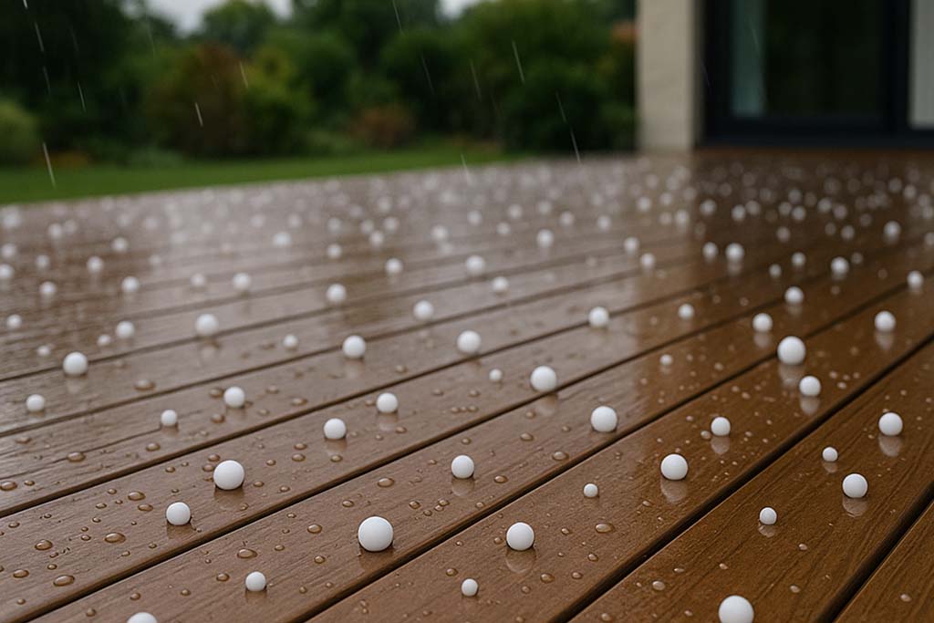 composite decking hail