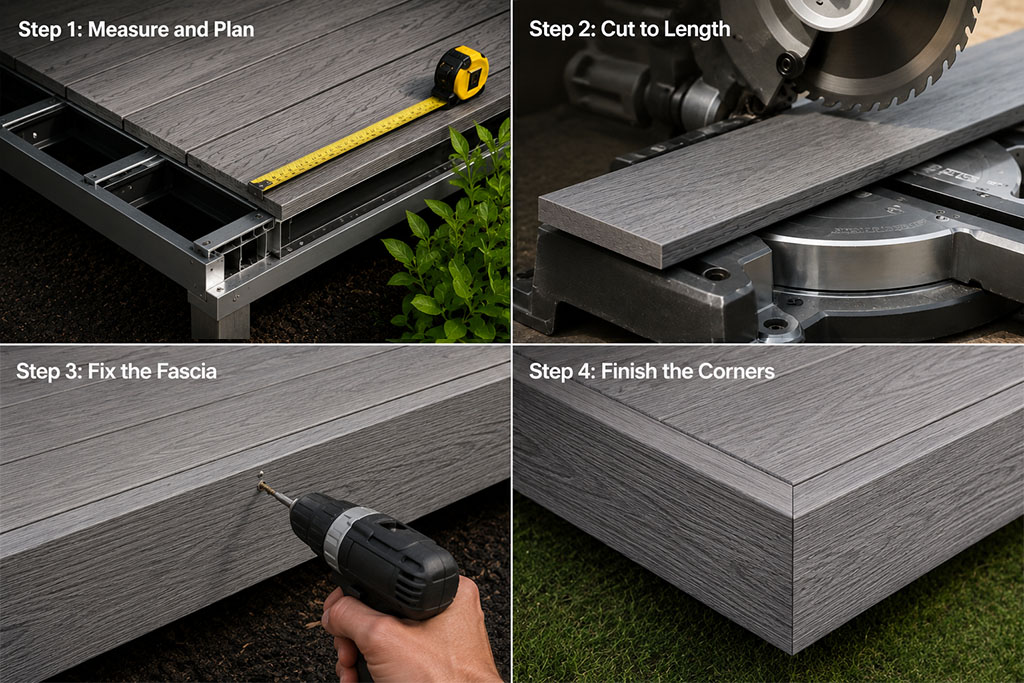 Composite decking edging 05 Composite decking edging 05